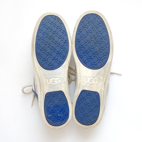 Ugg EYAN Striped Sneaker with Leather Accents - Picture 13 of 14